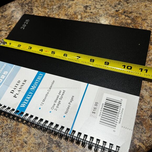 2025 Planner Weekly Schedule Monthly Calendars Premium Dated Black - Picture 9 of 9